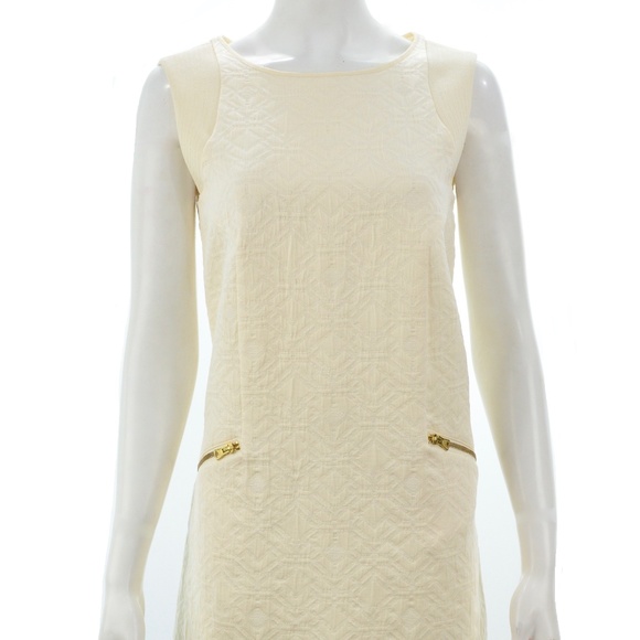 J.CREW BEIGE COTTON BLEND SLEEVELESS DRESS SIZE S - Picture 2 of 6